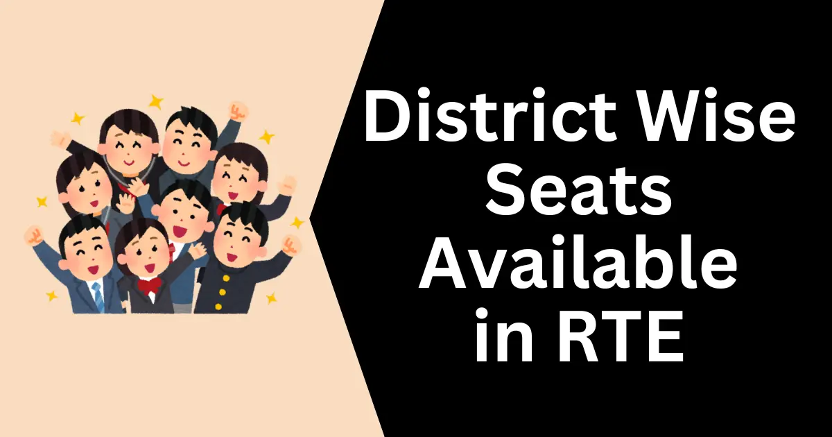 District Wise Seats Available as per 25% under RTE Gujarat Admission Process 2025