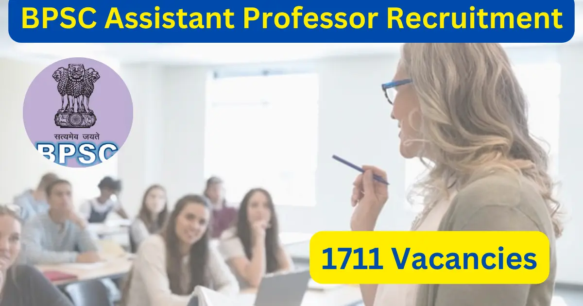 BPSC Assistant Professor Recruitment 2025