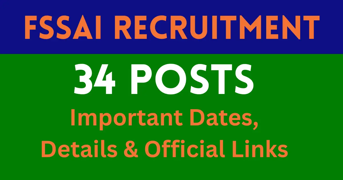 FSSAI Recruitment 2025