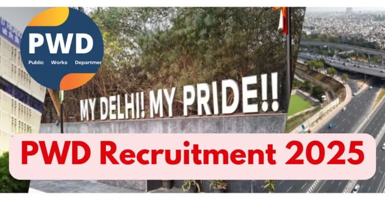 PWD Recruitment 2025