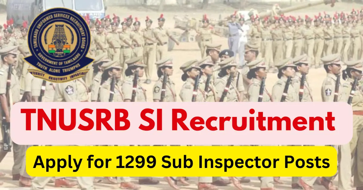 TNUSRB SI Recruitment 2025
