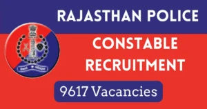 Rajasthan Police Constable Recruitment