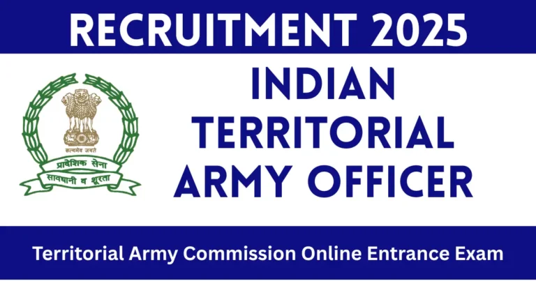 Indian Territorial Army Officer Recruitment 2025